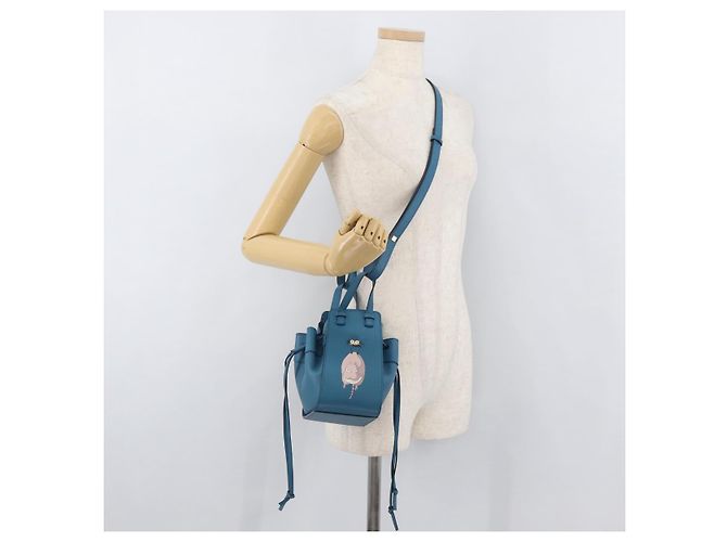 Hammock LOEWE ~ Ghibli La Città Incantata Amaca Cassetto Sling Topo & Flybird Auth 167152SM Blu - vista 26