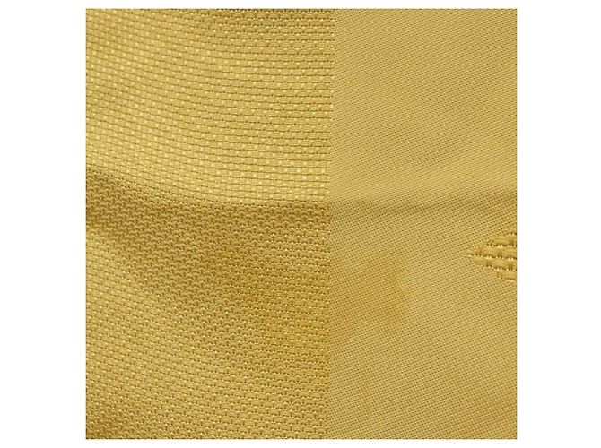 Louis Vuitton Cachecol Monogram de Seda Amarelo LV Auth 174174A - vista 6