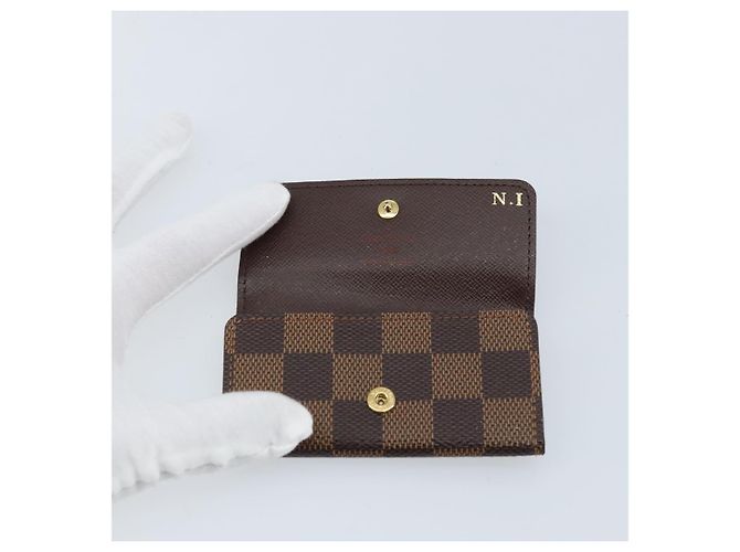 LOUIS VUITTON Damier Ebene Multicles 4 Key Case N62631 LV Auth BA11517 - view 18