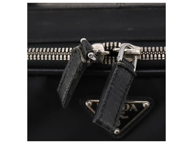 PRADA Custodia Trunk Nylon Nero Argento Auth fm5302 - vista 10