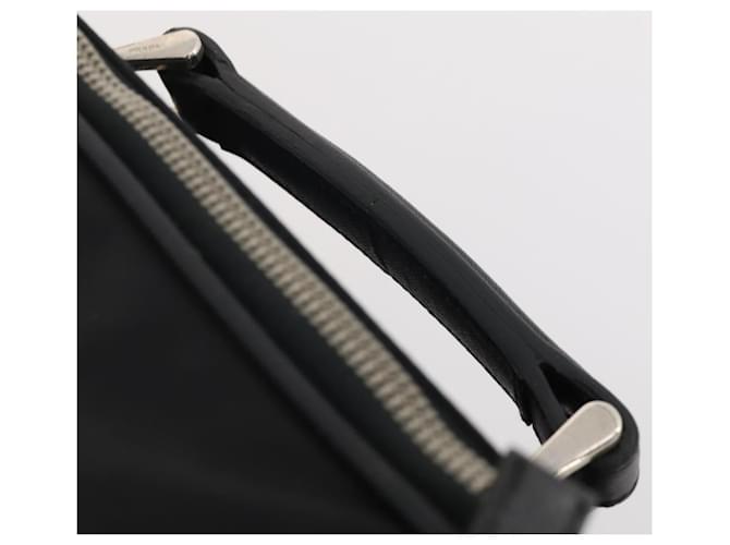PRADA Custodia Trunk Nylon Nero Argento Auth fm5302 - vista 14