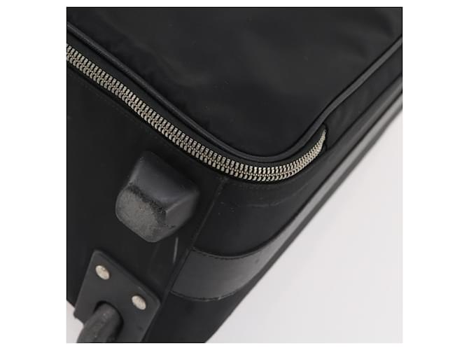 PRADA Custodia Trunk Nylon Nero Argento Auth fm5302 - vista 17
