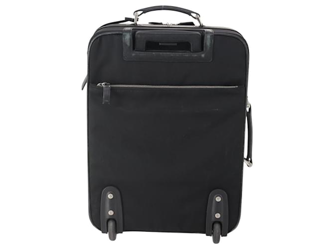 PRADA Custodia Trunk Nylon Nero Argento Auth fm5302 - vista 2