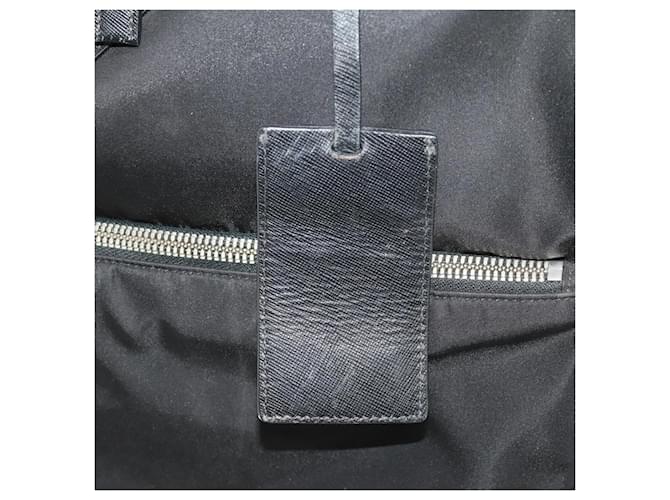 PRADA Custodia Trunk Nylon Nero Argento Auth fm5302 - vista 22