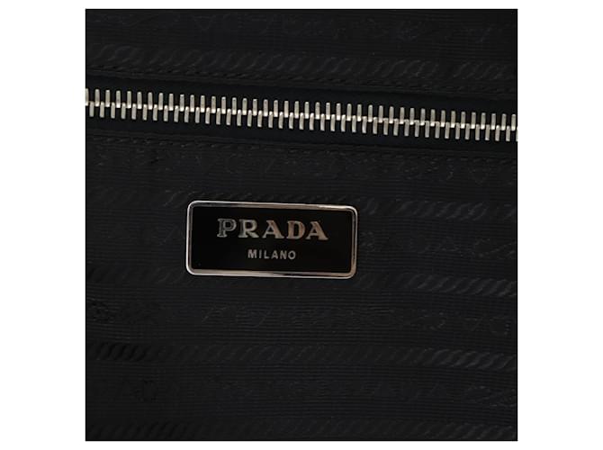 PRADA Custodia Trunk Nylon Nero Argento Auth fm5302 - vista 25