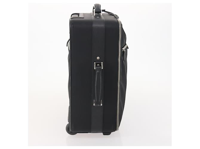 PRADA Custodia Trunk Nylon Nero Argento Auth fm5302 - vista 3