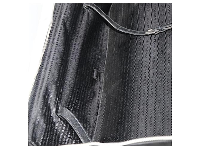PRADA Custodia Trunk Nylon Nero Argento Auth fm5302 - vista 30