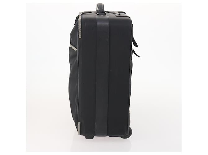 PRADA Custodia Trunk Nylon Nero Argento Auth fm5302 - vista 5