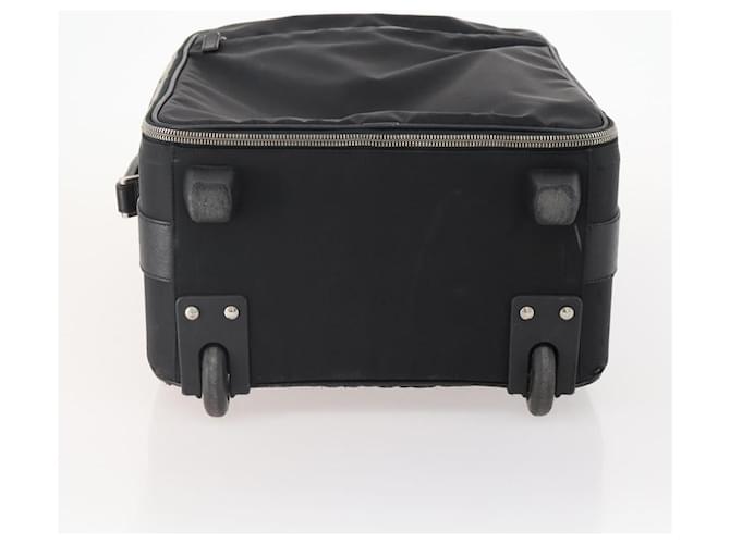 PRADA Custodia Trunk Nylon Nero Argento Auth fm5302 - vista 6