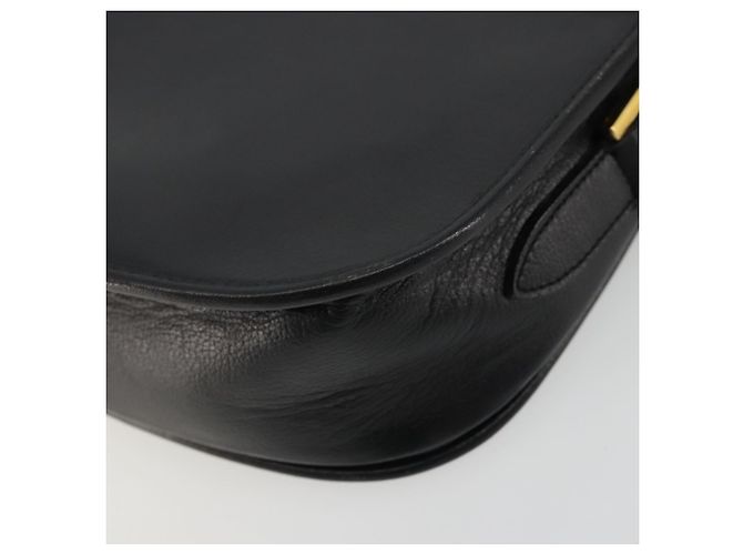 Borsa a Spalla Christian Dior in Pelle Nera e Oro Auth ARZ819 Nero D'oro - vista 15