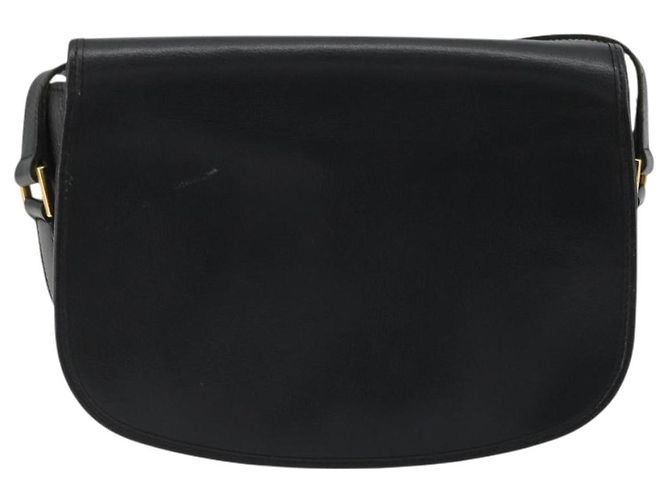 Borsa a Spalla Christian Dior in Pelle Nera e Oro Auth ARZ819 Nero D'oro - vista 2