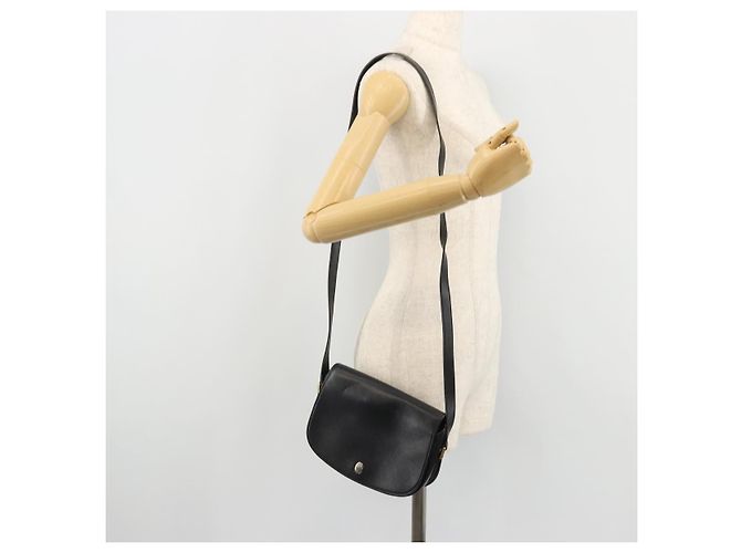 Borsa a Spalla Christian Dior in Pelle Nera e Oro Auth ARZ819 Nero D'oro - vista 21