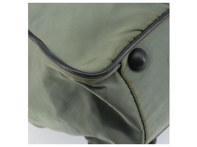 PRADA Sport Schultertasche aus grauem Nylon mit silberner Authentizität 174086 Braun - Ansicht 17