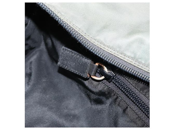 PRADA Sport Schultertasche aus grauem Nylon mit silberner Authentizität 174086 Braun - Ansicht 26