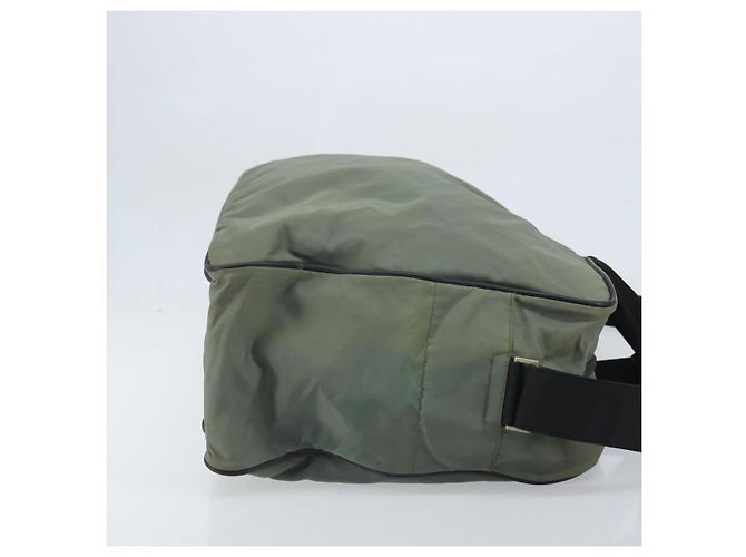 PRADA Sport Schultertasche aus grauem Nylon mit silberner Authentizität 174086 Braun - Ansicht 3