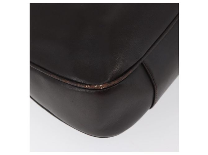 Borsa a Spalla in Pelle Gucci Bamboo 2way Marrone Oro 001 1577 Auth ep13897 D'oro - vista 17
