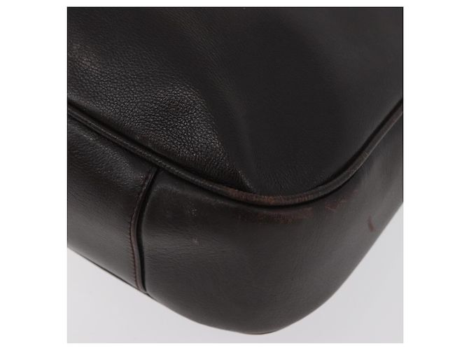 Borsa a Spalla in Pelle Gucci Bamboo 2way Marrone Oro 001 1577 Auth ep13897 D'oro - vista 18