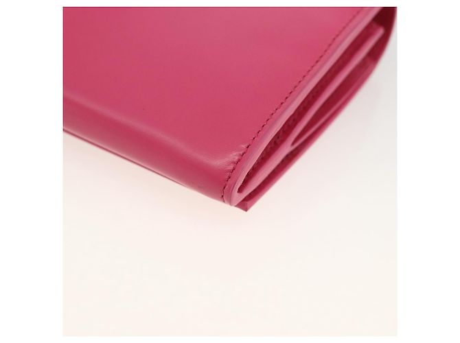 Portafoglio in pelle rosa SAINT LAURENT Auth BA11841A - vista 15