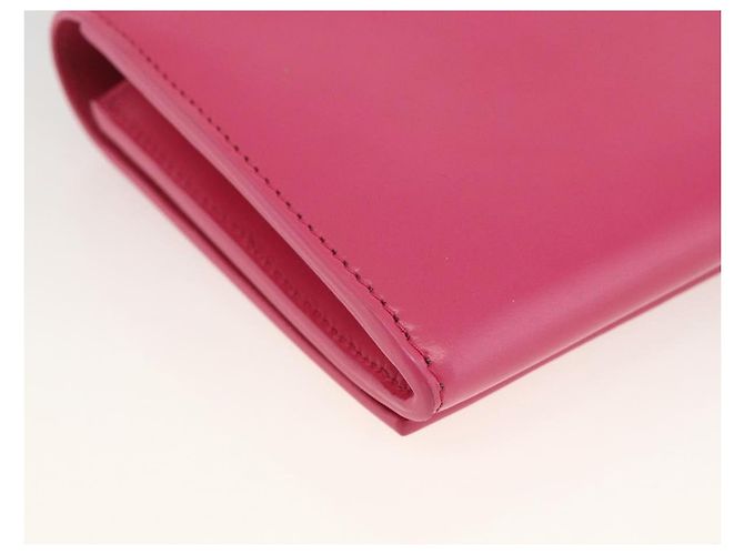 Portafoglio in pelle rosa SAINT LAURENT Auth BA11841A - vista 16