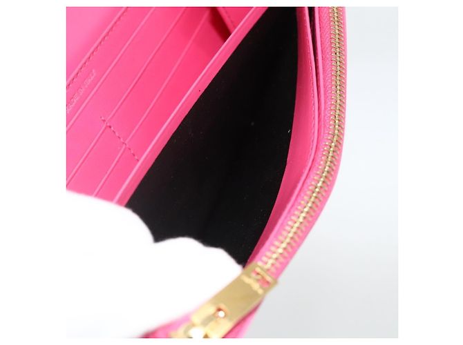Portafoglio in pelle rosa SAINT LAURENT Auth BA11841A - vista 20
