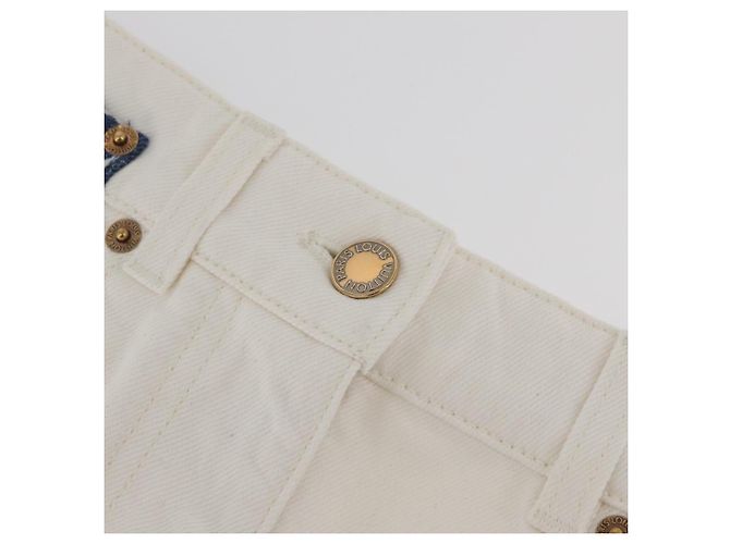 LOUIS VUITTON Monogram Denim Rock Weiß LV Auth BAZ834M - Ansicht 3
