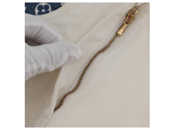 LOUIS VUITTON Monogram Denim Rock Weiß LV Auth BAZ834M - Ansicht 5