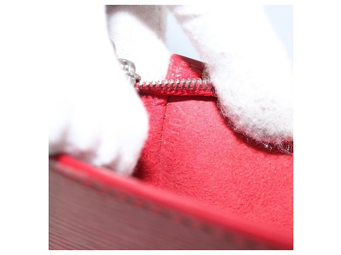 LOUIS VUITTON Pochette Epi Bucket PM Rossa LV Auth bs34347 Rosso - vista 12