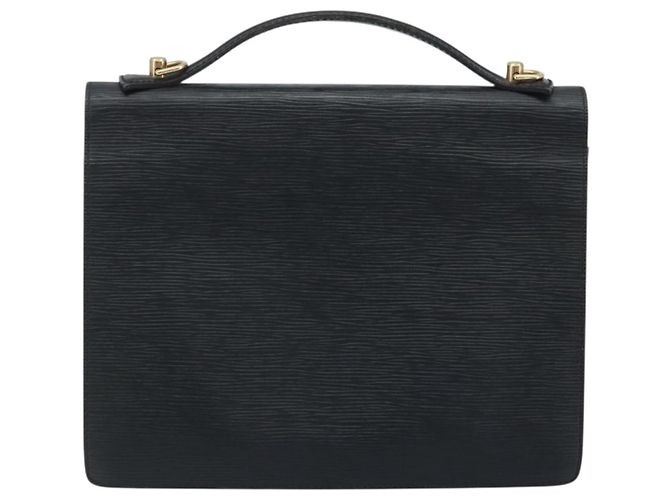 LOUIS VUITTON Borsa a Mano Epi Monceau 28 Nera M52122 LV Auth BA11749 Nero - vista 2