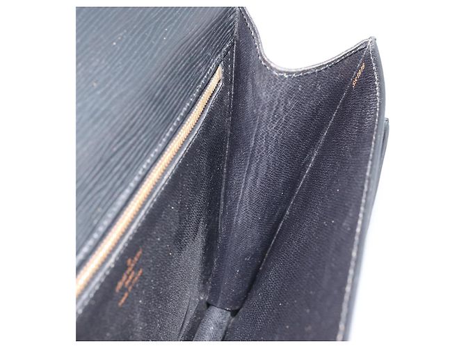 LOUIS VUITTON Borsa a Mano Epi Monceau 28 Nera M52122 LV Auth BA11749 Nero - vista 21