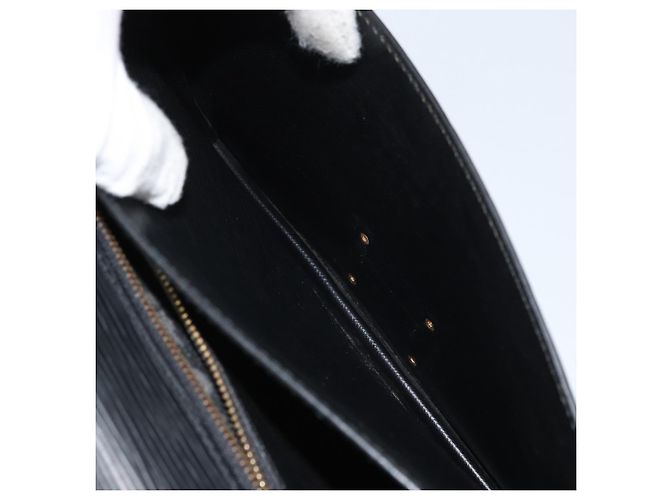 LOUIS VUITTON Borsa a Mano Epi Monceau 28 Nera M52122 LV Auth BA11749 Nero - vista 24