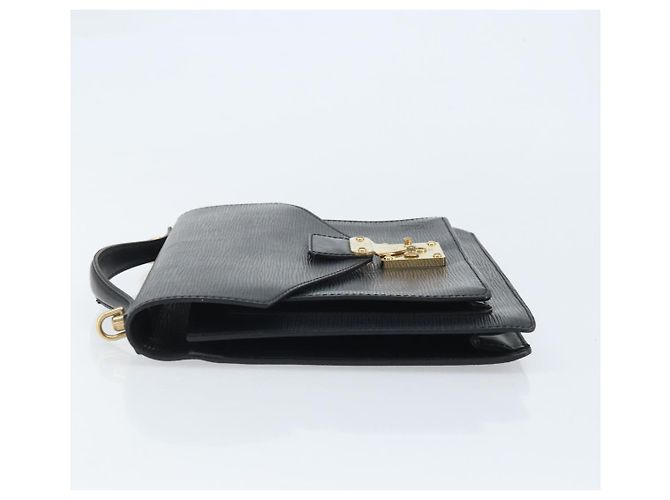 LOUIS VUITTON Borsa a Mano Epi Monceau 28 Nera M52122 LV Auth BA11749 Nero - vista 4