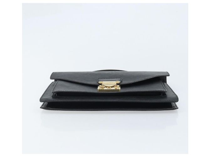 LOUIS VUITTON Borsa a Mano Epi Monceau 28 Nera M52122 LV Auth BA11749 Nero - vista 5