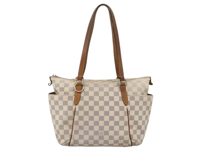 LOUIS VUITTON Borsa Tote Totally PM Damier Azur N41280 LV Auth BA11922 - vista 13