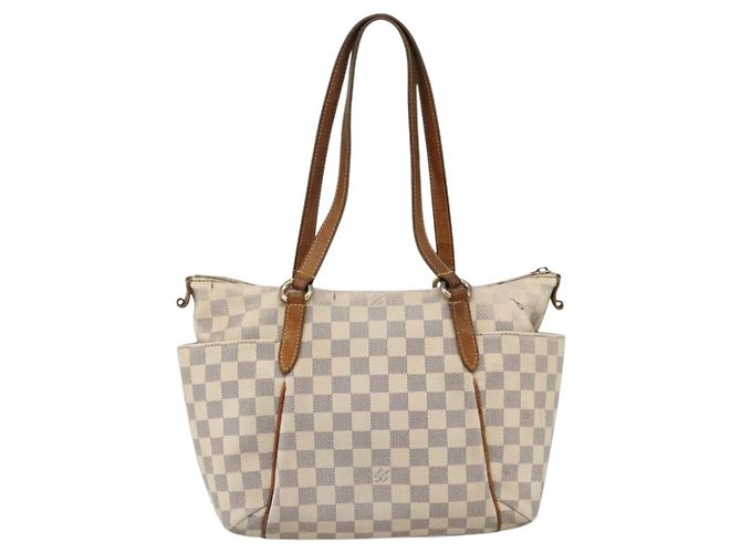 LOUIS VUITTON Borsa Tote Totally PM Damier Azur N41280 LV Auth BA11922 - vista 2