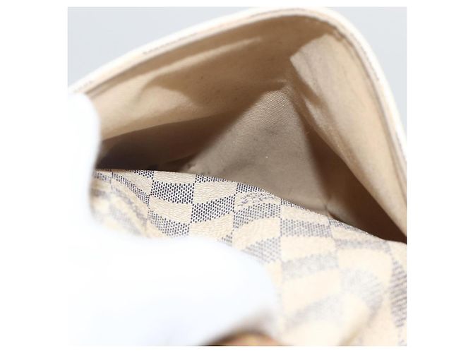 LOUIS VUITTON Borsa Tote Totally PM Damier Azur N41280 LV Auth BA11922 - vista 21