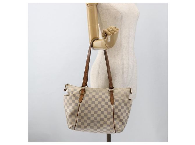 LOUIS VUITTON Borsa Tote Totally PM Damier Azur N41280 LV Auth BA11922 - vista 22