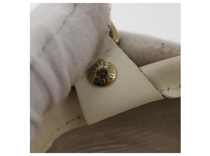 LOUIS VUITTON Epi Plage Mini lagoon Bay Borsa a Mano Bianca M92263 LV Auth ka3546 Bianco - vista 12