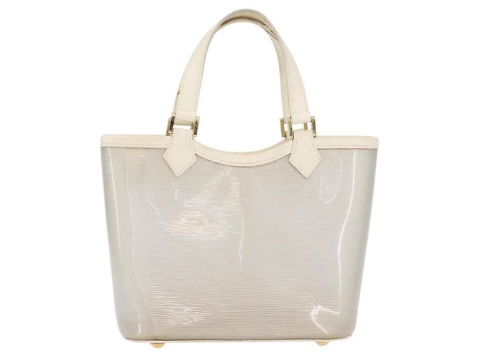 LOUIS VUITTON Epi Plage Mini lagoon Bay Borsa a Mano Bianca M92263 LV Auth ka3546 Bianco - vista 13