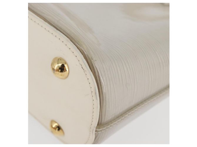 LOUIS VUITTON Epi Plage Mini lagoon Bay Borsa a Mano Bianca M92263 LV Auth ka3546 Bianco - vista 14