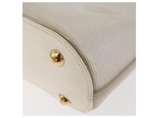 LOUIS VUITTON Epi Plage Mini lagoon Bay Borsa a Mano Bianca M92263 LV Auth ka3546 Bianco - vista 16