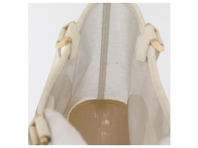 LOUIS VUITTON Epi Plage Mini lagoon Bay Borsa a Mano Bianca M92263 LV Auth ka3546 Bianco - vista 17