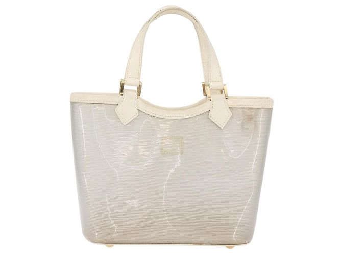 LOUIS VUITTON Epi Plage Mini lagoon Bay Borsa a Mano Bianca M92263 LV Auth ka3546 Bianco - vista 2