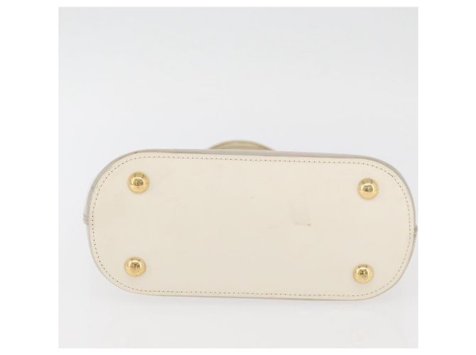 LOUIS VUITTON Epi Plage Mini lagoon Bay Borsa a Mano Bianca M92263 LV Auth ka3546 Bianco - vista 5