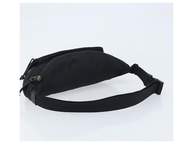 Borsa Body BALENCIAGA in nylon nero 482389 Auth BA11367 - vista 7