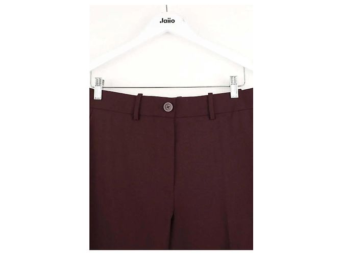 Helmut Lang Pantalones anchos burdeos - vista 2
