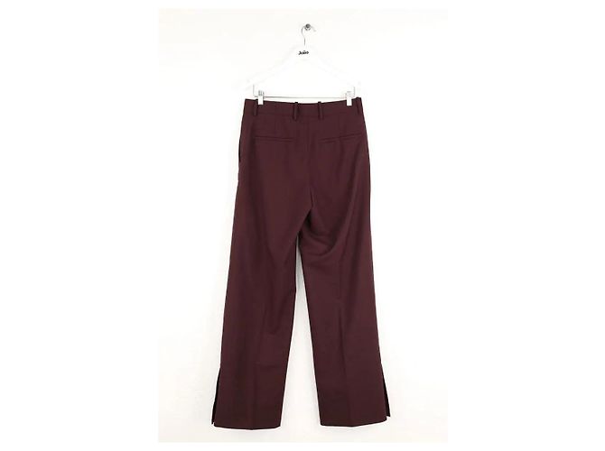 Helmut Lang Pantalones anchos burdeos - vista 3