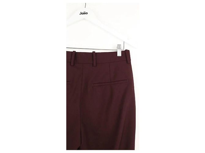 Helmut Lang Pantalones anchos burdeos - vista 4