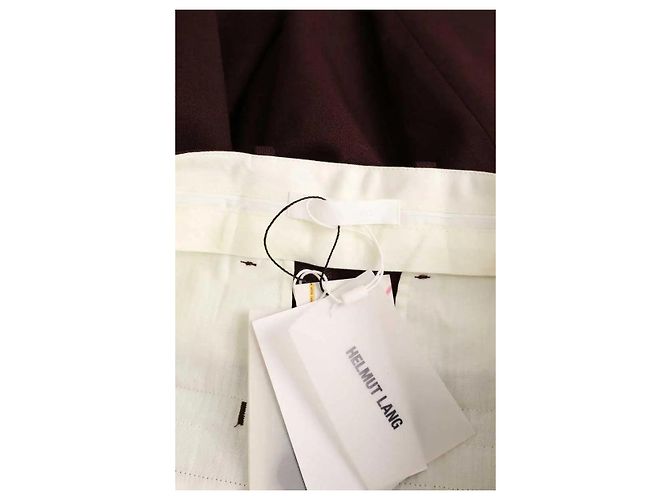 Helmut Lang Pantalones anchos burdeos - vista 5