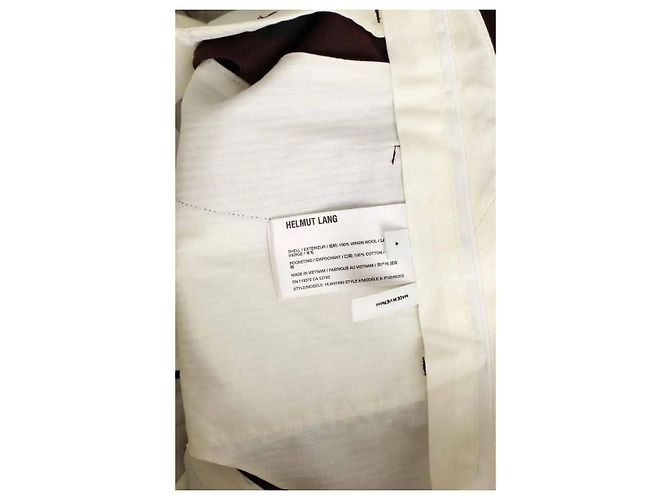 Helmut Lang Pantalones anchos burdeos - vista 6