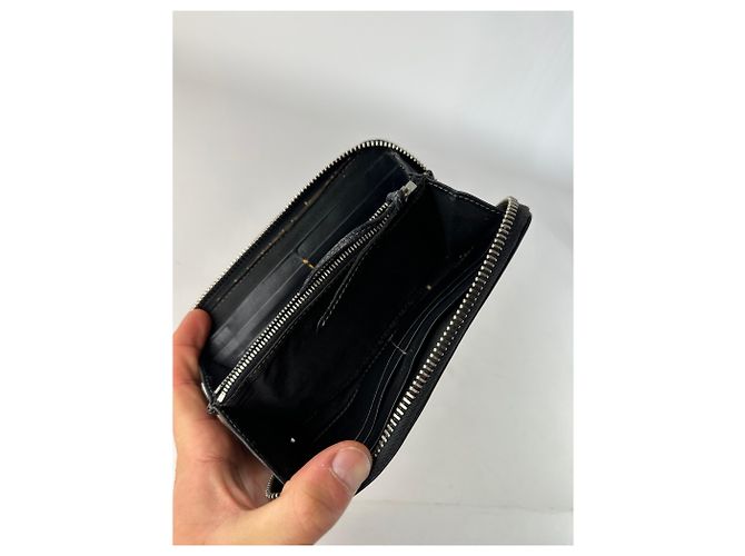 Chloé Vintage Chloe Paddington Leather Long Wallet Black - view 3